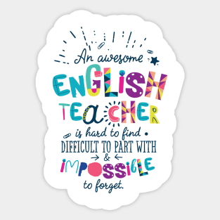 An Awesome English Teacher Gift Idea - Impossible to forget Sticker